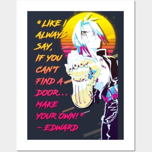 Edward Elric Quote Posters and Art